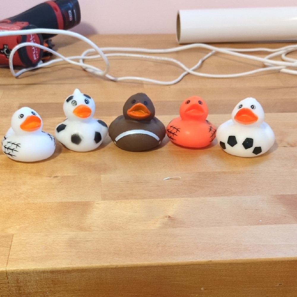 Set of 5 Sports-Themed Rubber Ducks